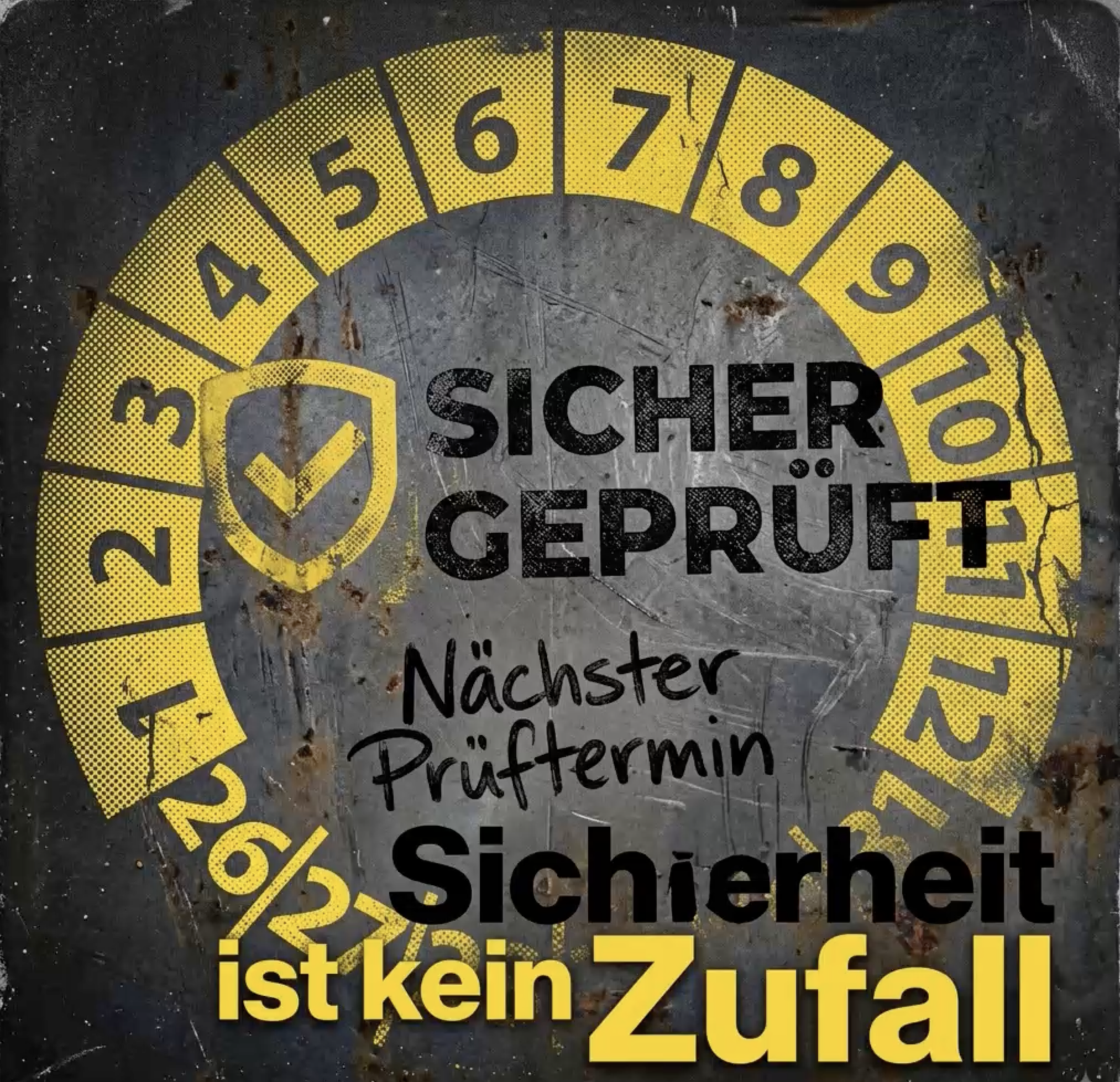 sicheheit ist kein zufall Sichergeprüft füe essen