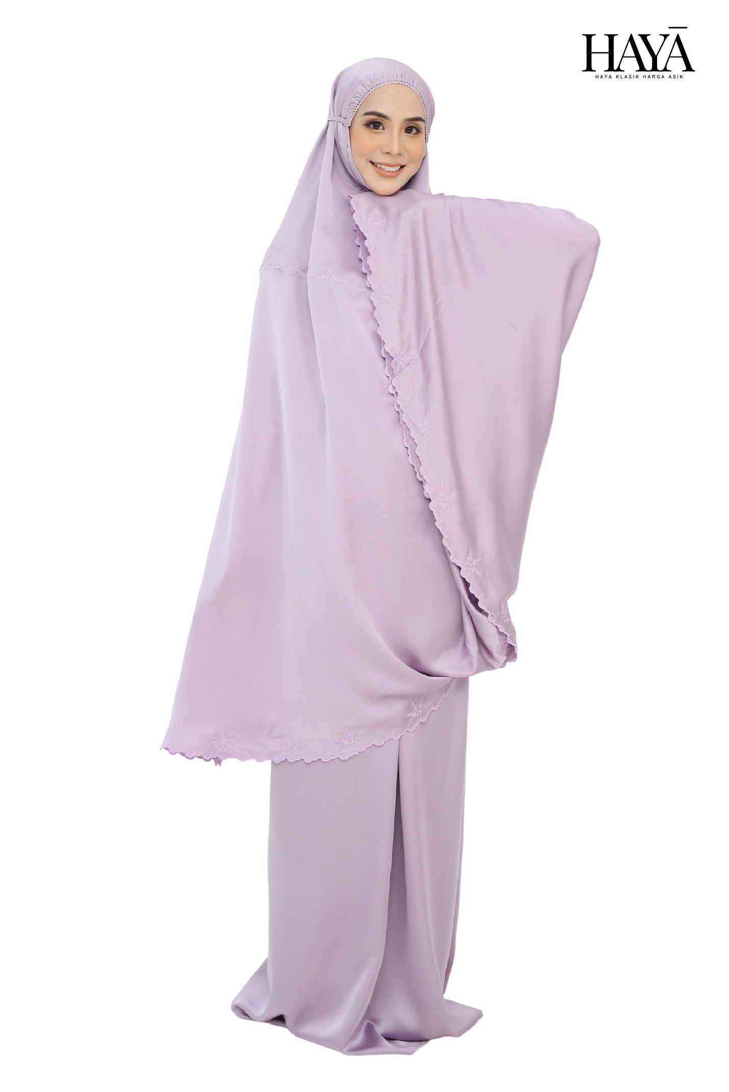 Ferns Embroidered Telekung Set