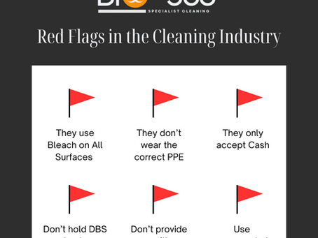 Red Flags in the Cleaning Industry....