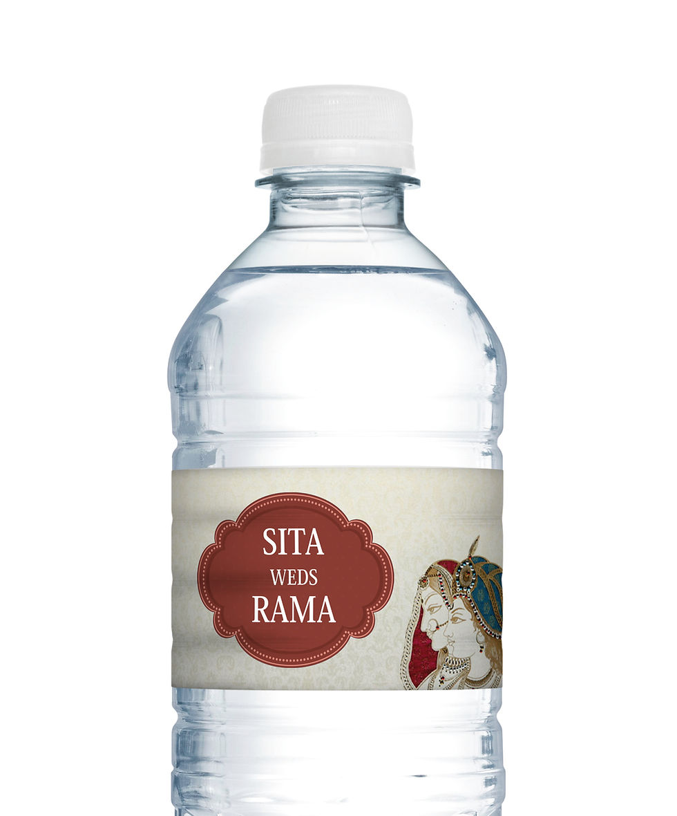 Personalized wedding water bottles