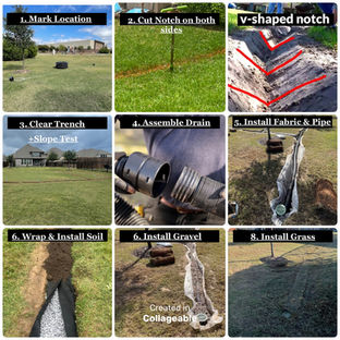 French Drain Installation Southlake, Texas