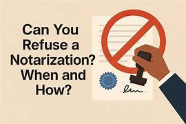Can a Notary Refuse Service? Here’s When It Happens