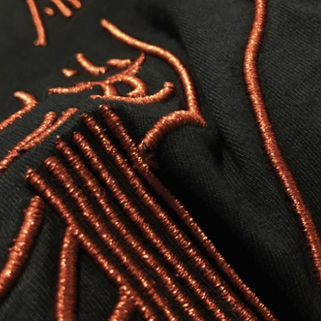 3d embroidery glitter lurex 