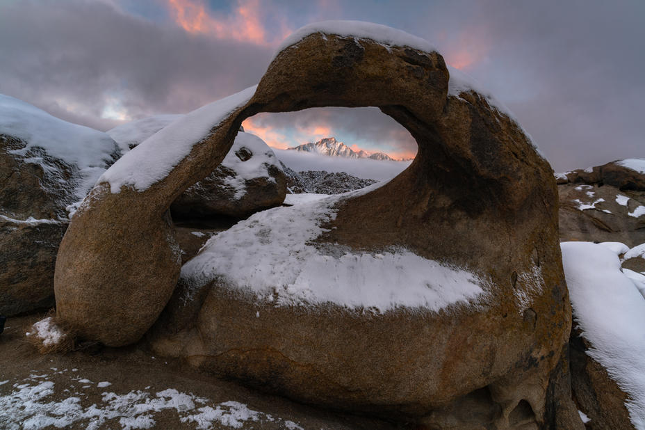 Sunrise at Mobius Arch, Alabama Hills