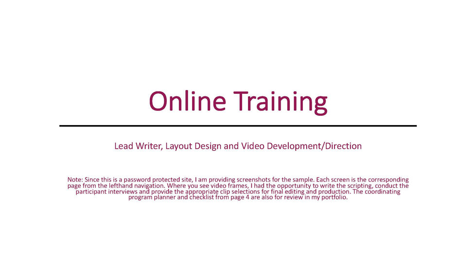 TS Online Training Platform
