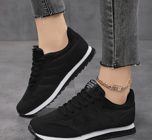 Zapatillas de Tela Transpirable para Mujer, Zapatos Bajos Casuales