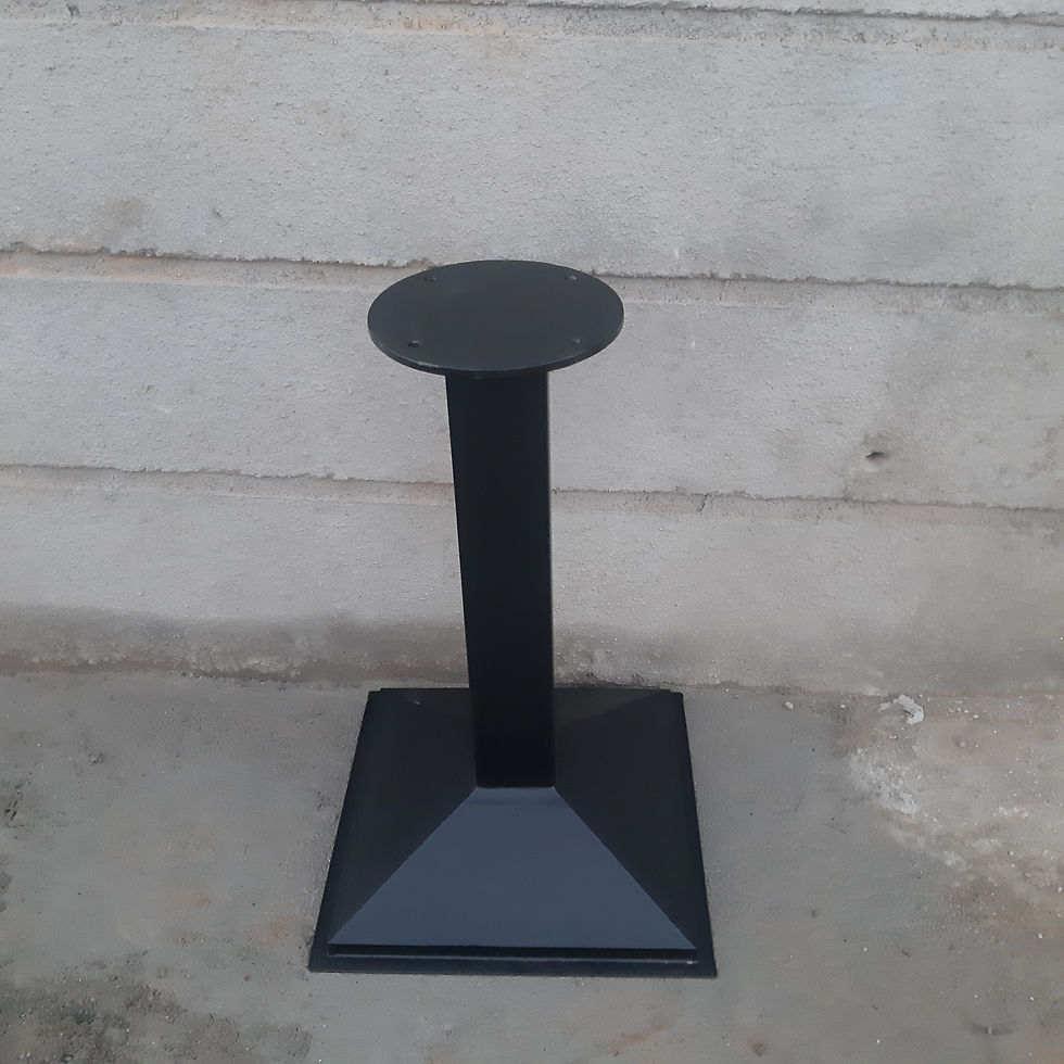 Thumbnail: Dimond design single pillar iron table base