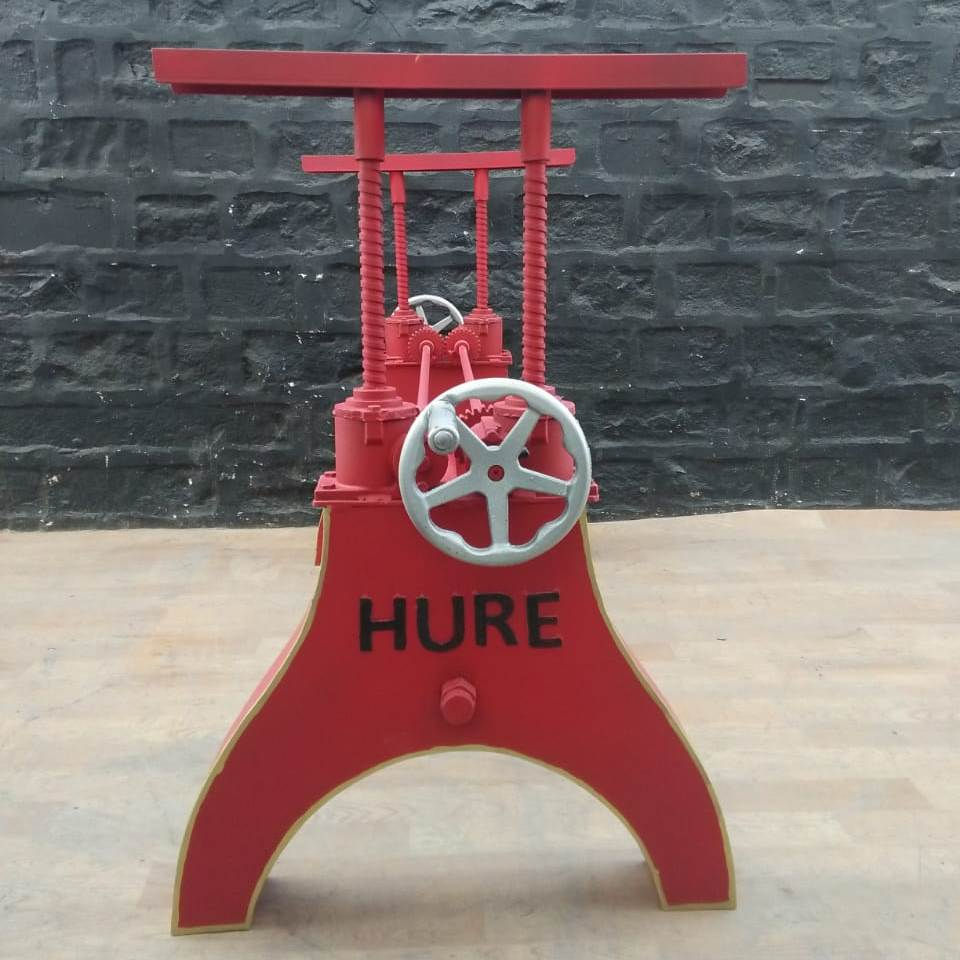 Thumbnail: hure red crank table base Houston