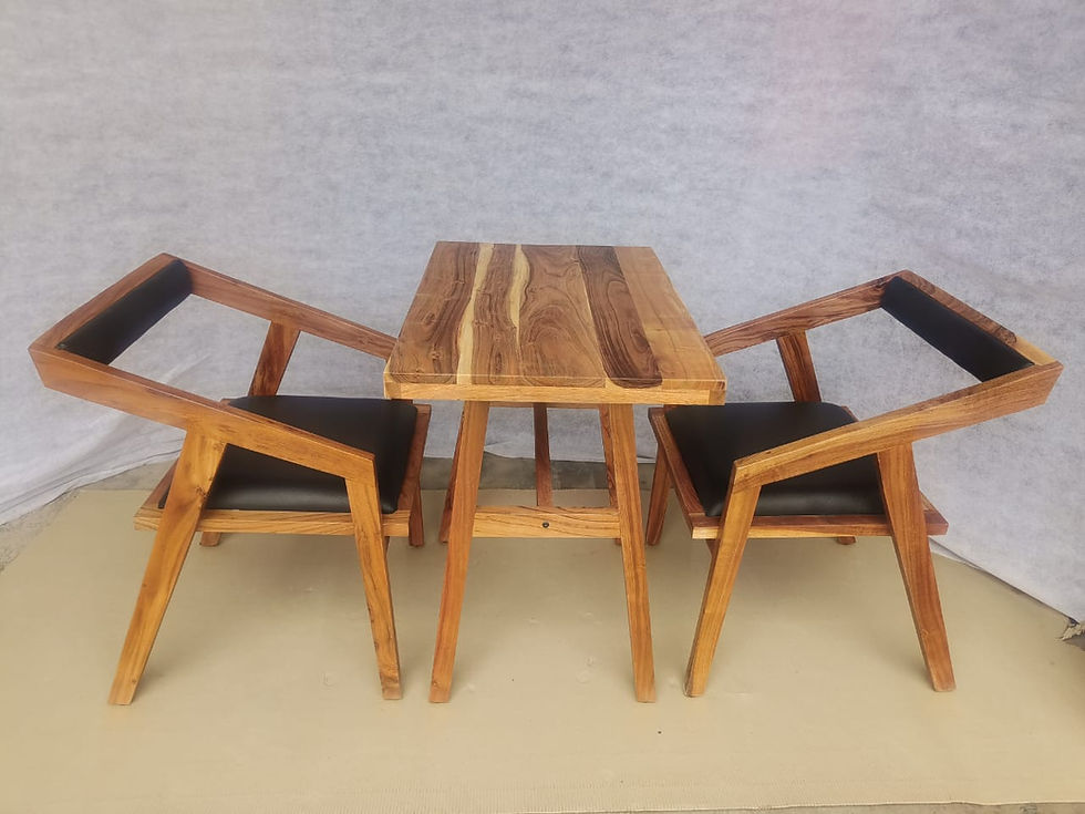 Thumbnail: Modern wooden restaurants table chair