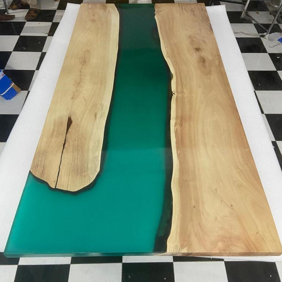 epoxy resin dining table top for Ahmedabad