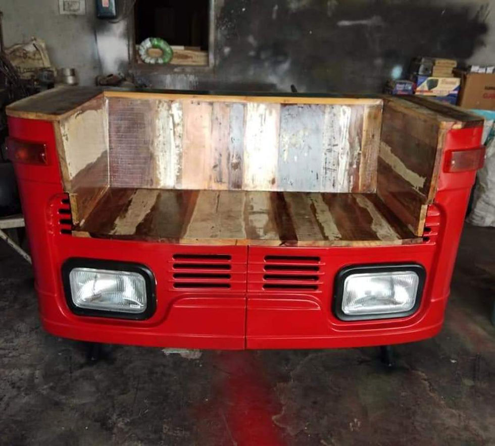 Vintage vehicle truck design sofa moto furniture