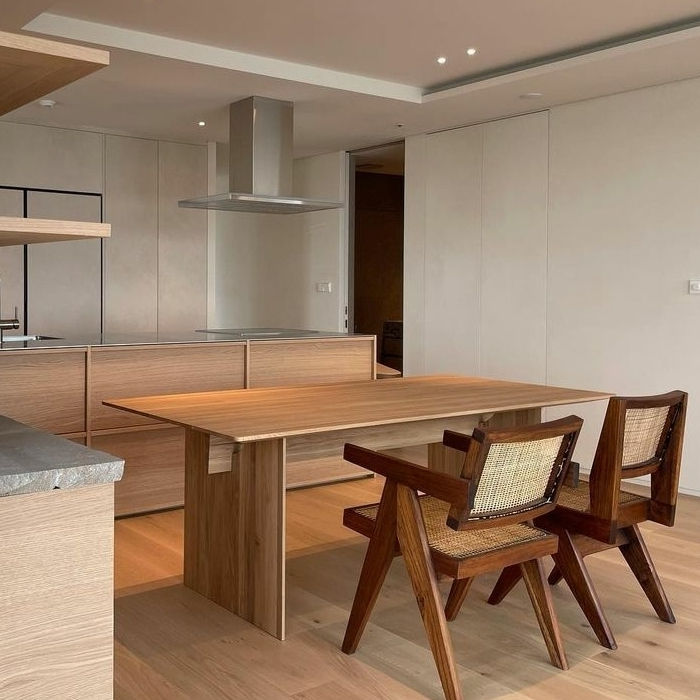 Dining set with Chandigarh cane dining chair