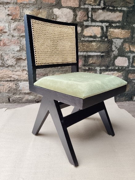 Modern furniture cane dining chair without arm