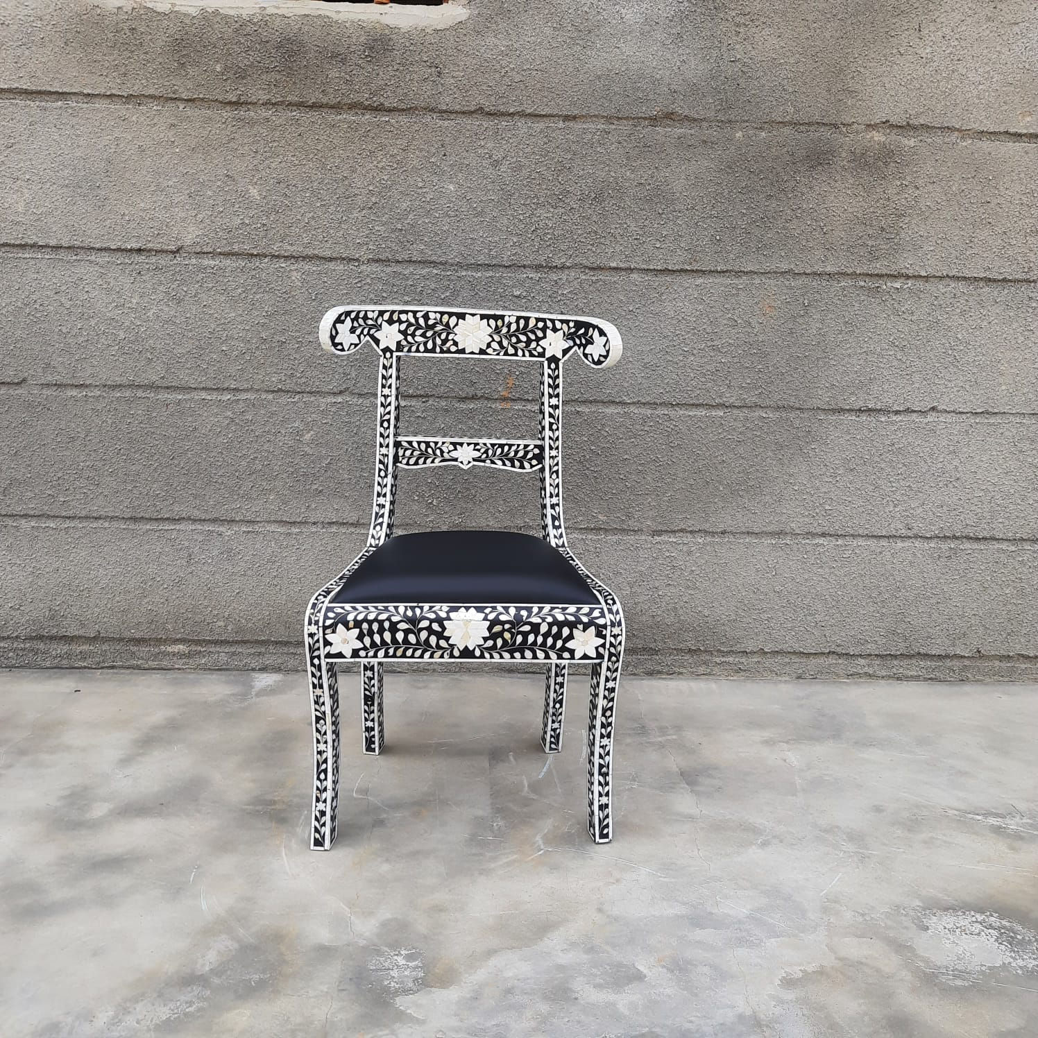 Bone Inlay Chair Floral design