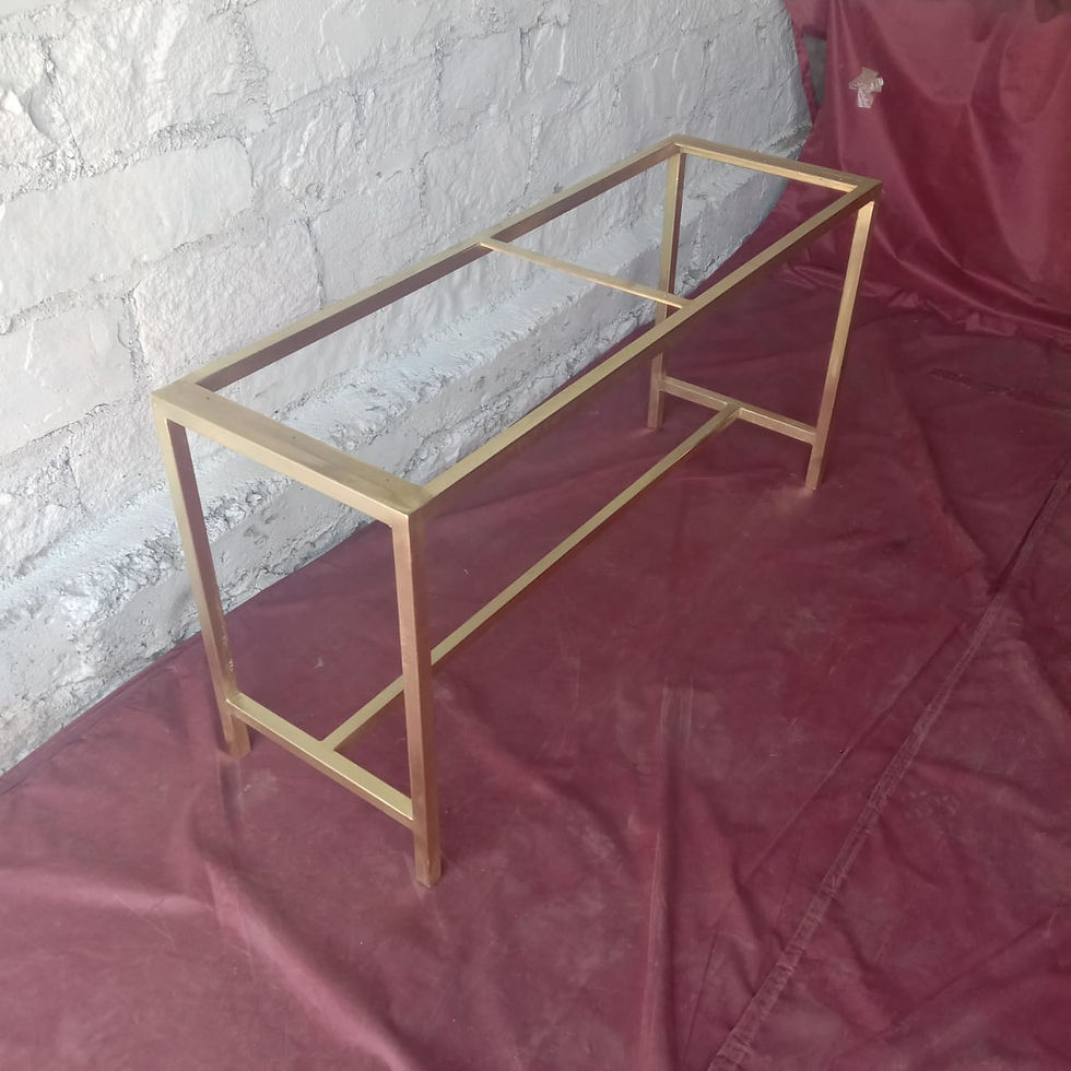 Thumbnail: Ms console table base knockdown in golden