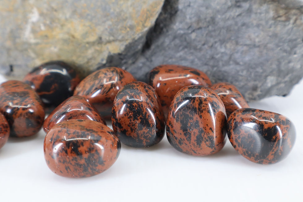 Miniature : Obsidienne Acajou (Mahagony) Pierre roulée