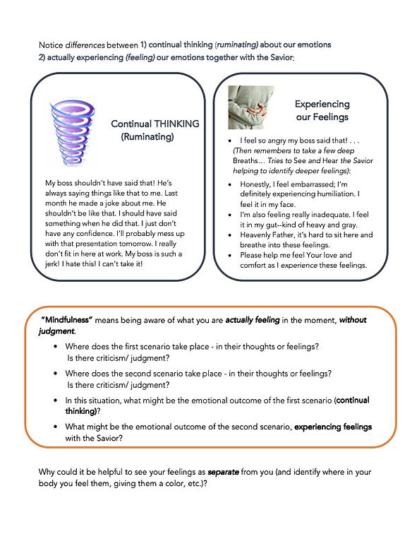 Week 3, Day 4 - Chart, comparing ruminating with experiencing our feelings  copy.jpg