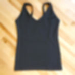 Thumbnail: the busted tank poly pocketed mastectomy compression camisole top and swimwear black