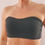 Thumbnail: the busted tank poly strapless clasp bra halter bra with convertible straps black