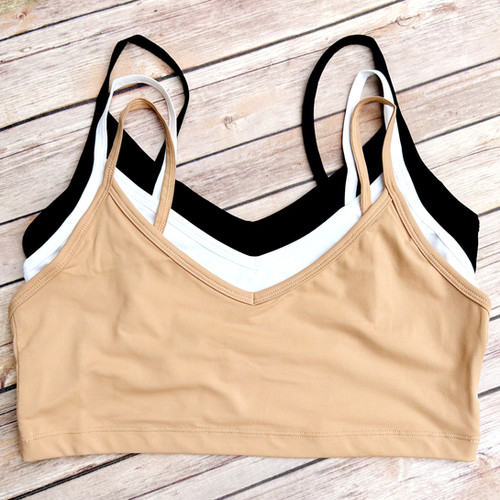 Lightweight poly Simple Plunge Mastectomy Bra | The Busted Tank®