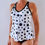 Thumbnail: the busted tank a line pocketed mastectomy swimwear tankini black and white polka dot print