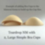 Thumbnail: the busted tank pair of simple bra cup inserts for bras swimsuits and swimwear shown with other breast forms