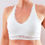 Thumbnail: the busted tank pocketed lace modal mastectomy bra for flat bra single and double mastectomy white