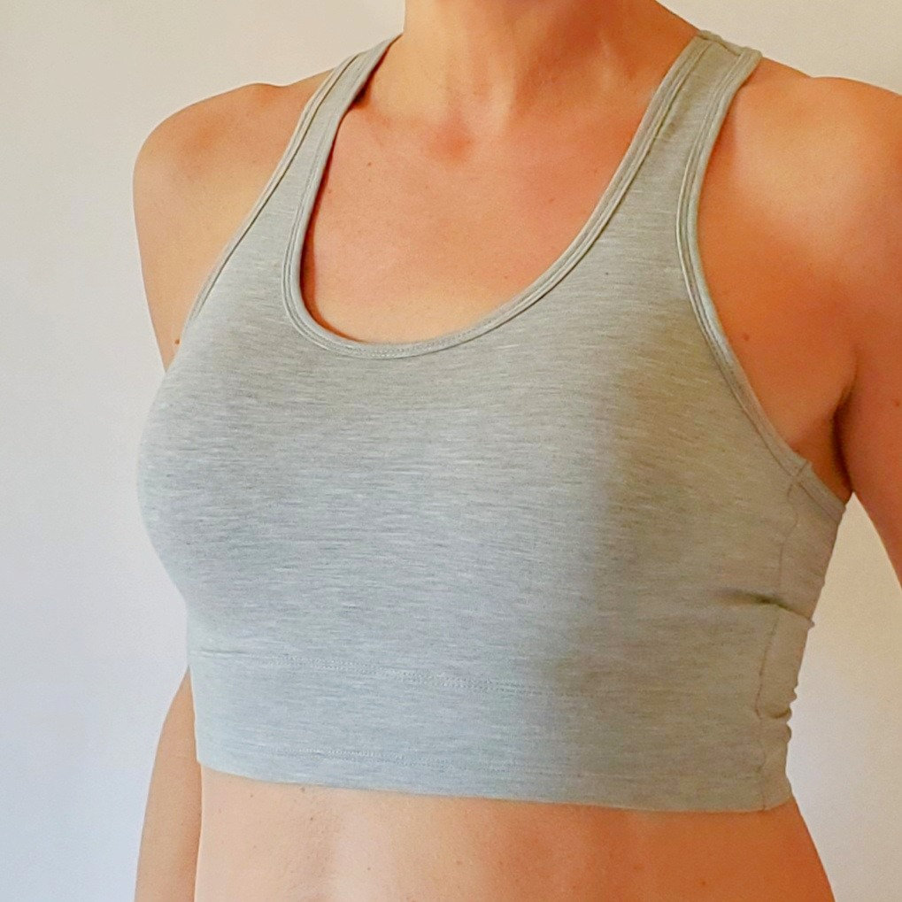 Mastectomy sports bras racerback Clearance