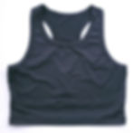 Thumbnail: the busted tank pocketed mastectomy racerback sports bra black