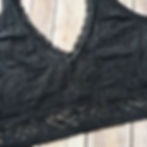 Thumbnail: the busted tank pocketed lace modal mastectomy bra for flat bra single and double mastectomy black