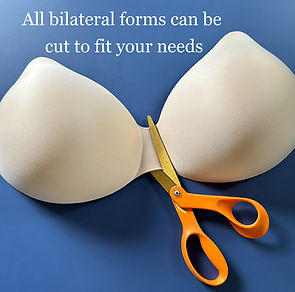 the busted tank breast forms can be cut