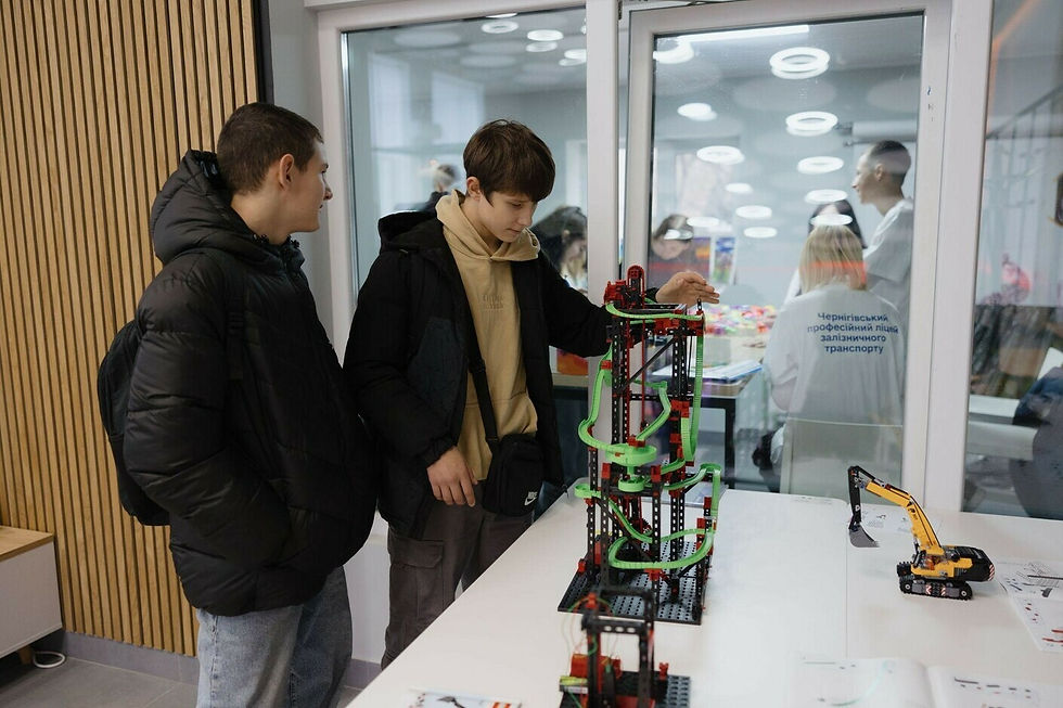 Захід у профорієнтаційному хабі Чернігівського професійного ліцею залізничного транспорту