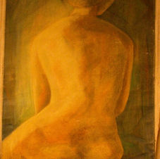 Oil on Canvas off stretcher