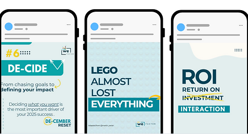 WeFactor Linkedin Templates