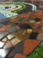 Hughes Primary School Mural by Kim Grant Mosaics