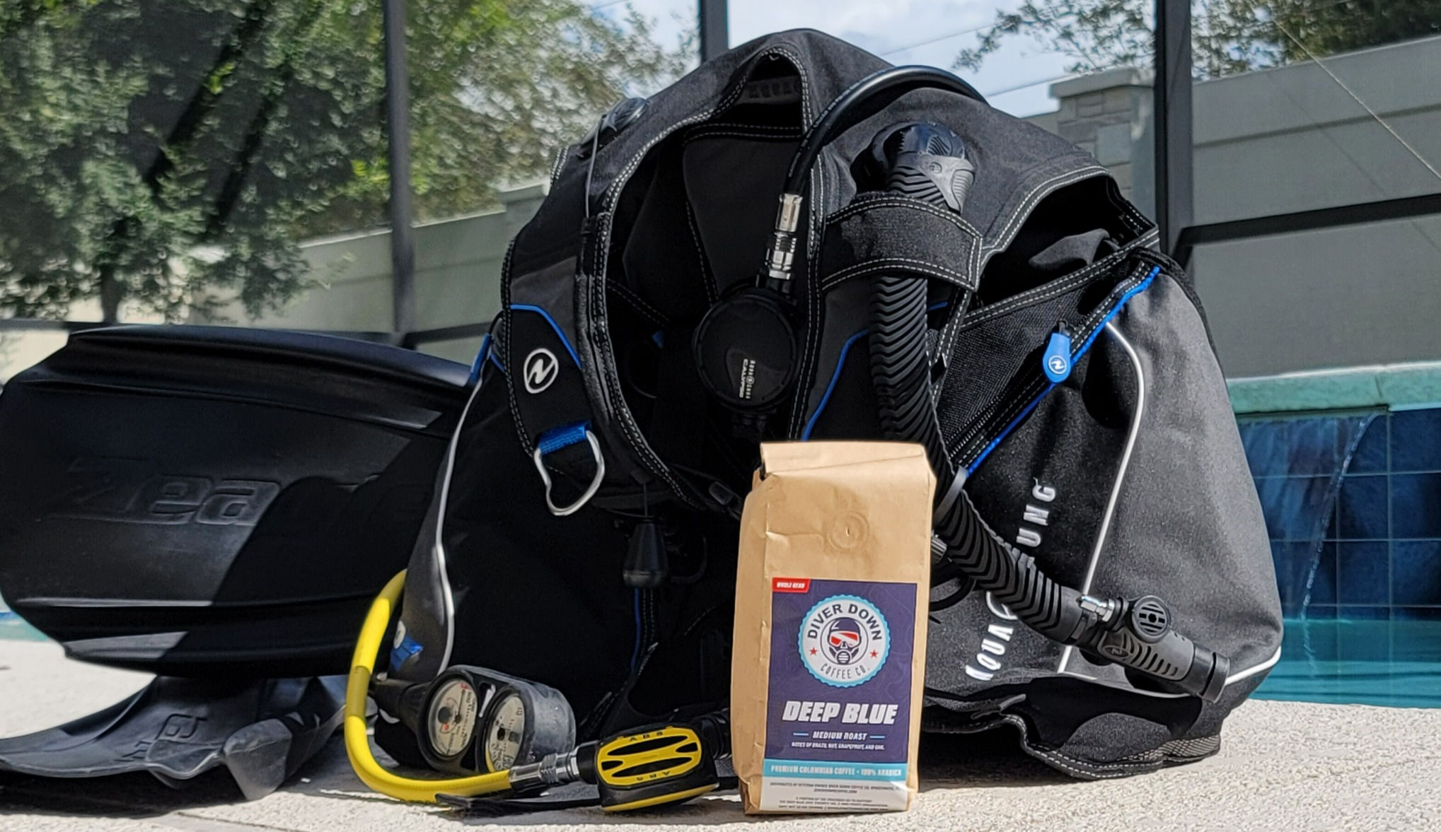 Deep Blue Medium Roast Whole Bean Coffee