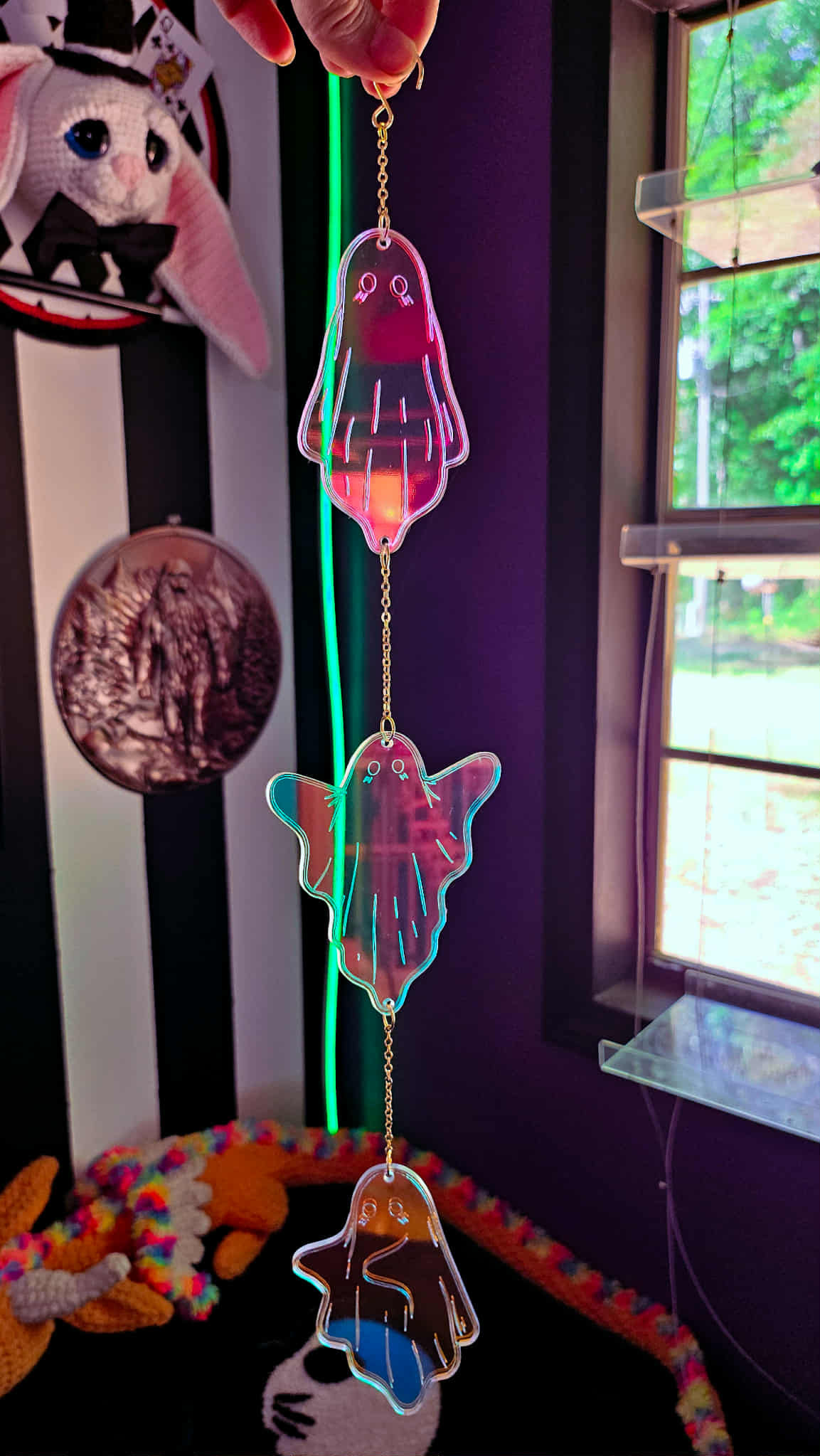 Ghost Wall Hanging – Iridescent Acrylic