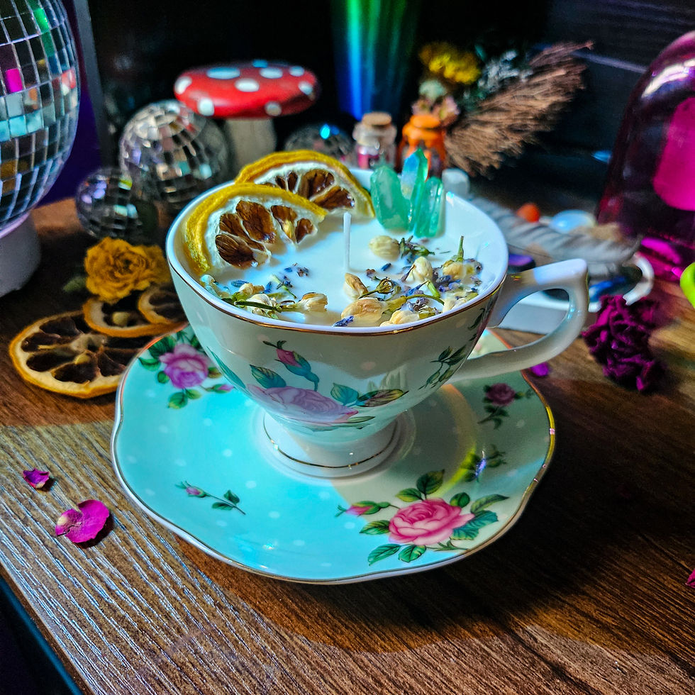 Thumbnail: ✨ Vintage Botanical Teacup Candle - Set One 