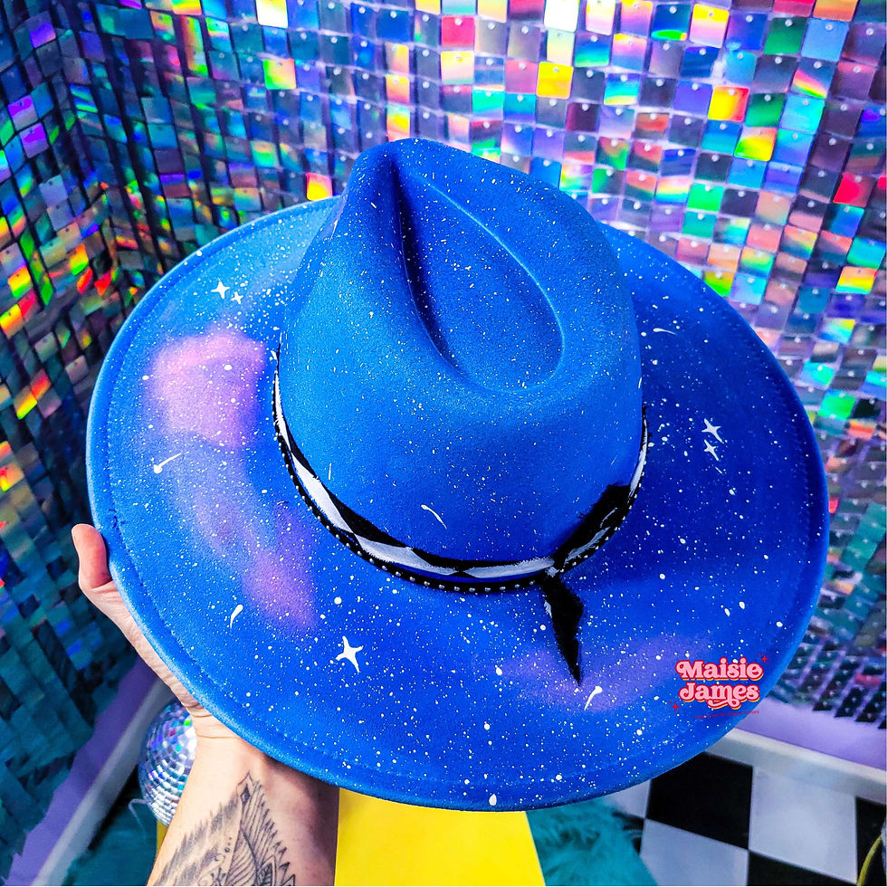 Thumbnail: Galaxy Dreams Wide Brim Fedora