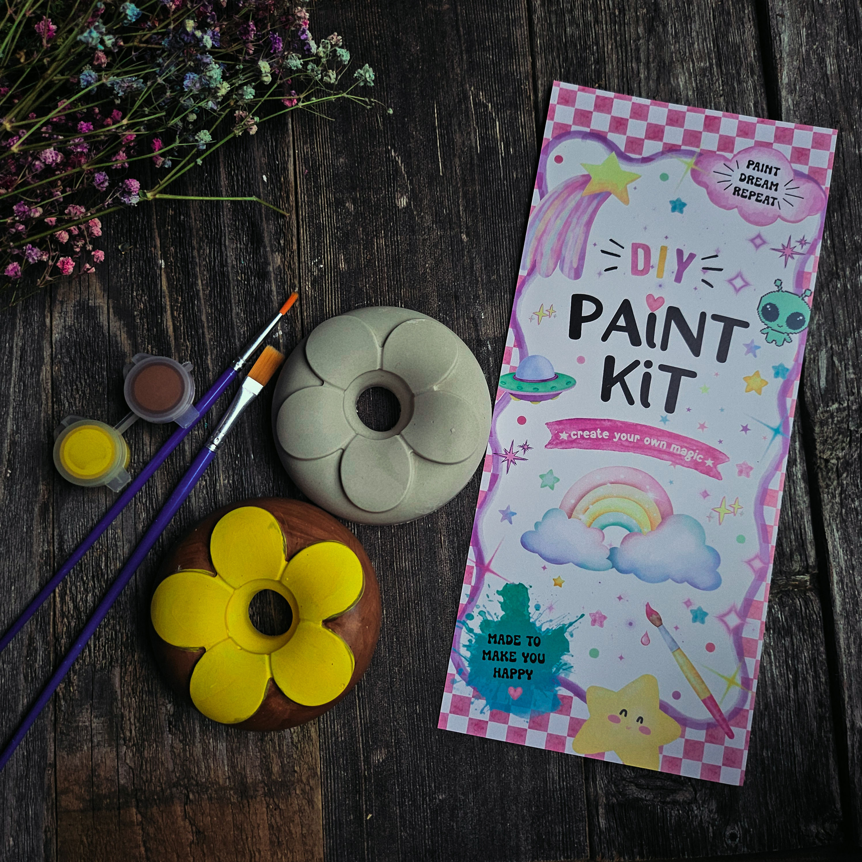 DIY Paint Kit - Chocolate Flower Donut 🍩