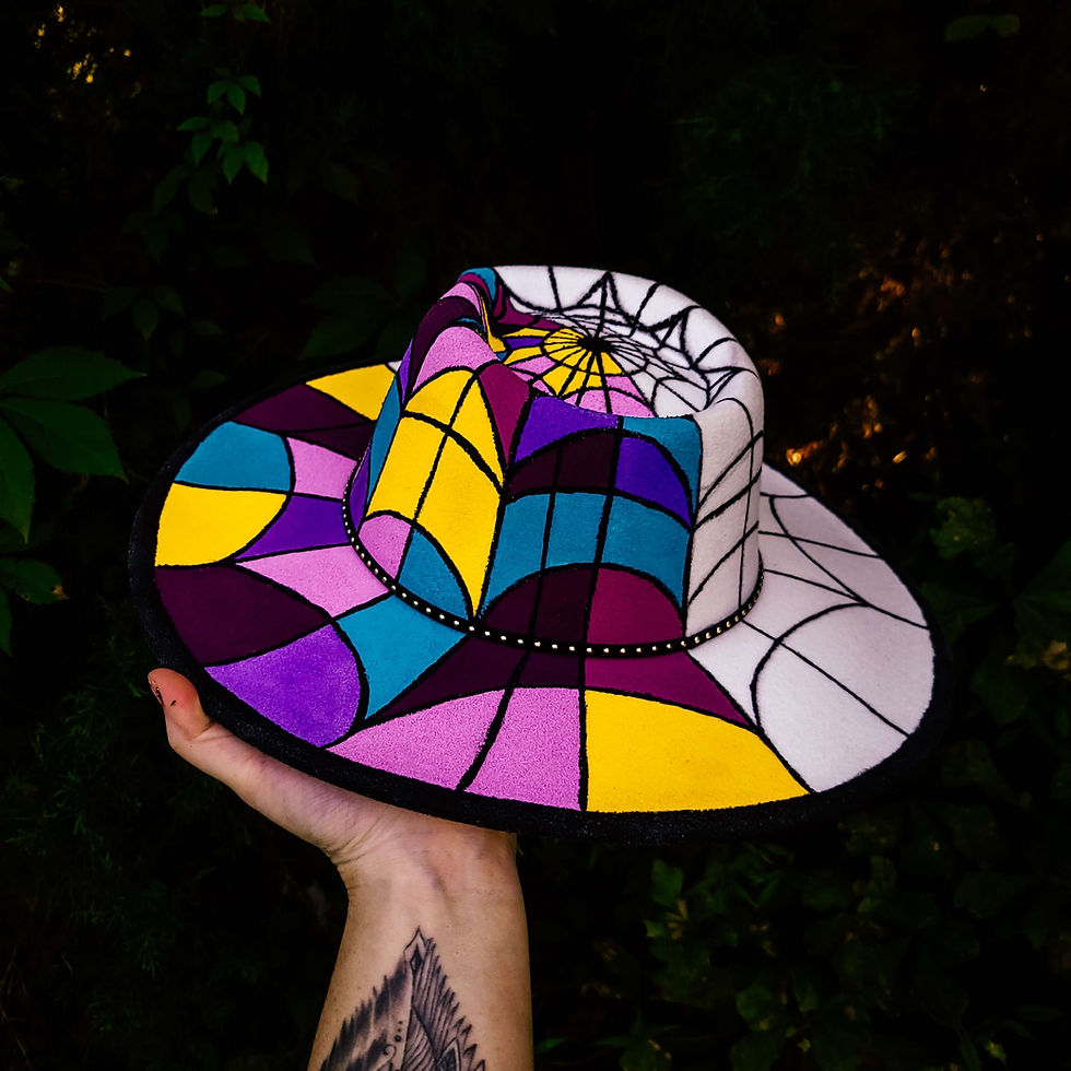 Thumbnail: Wednesday Stained Glass Fedora