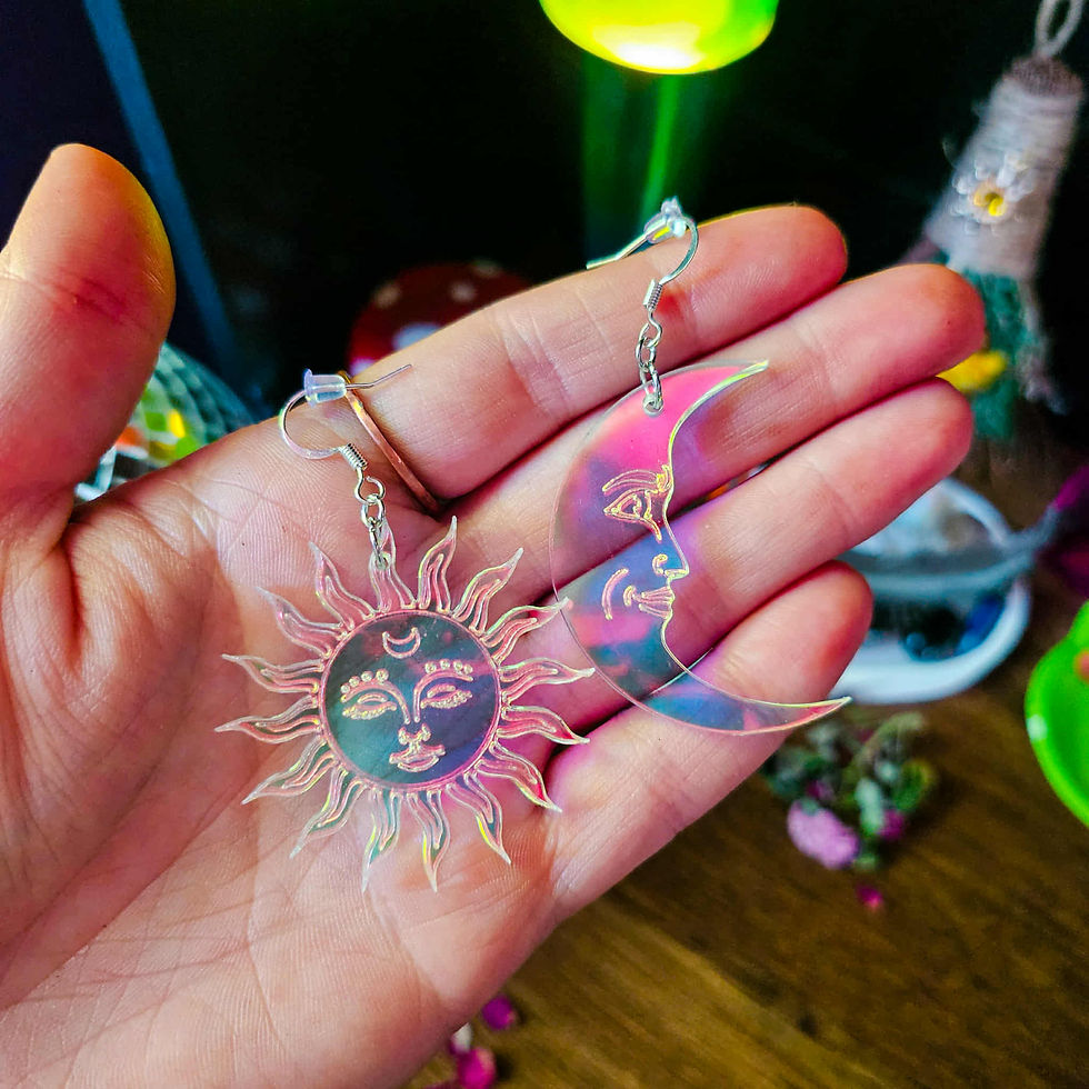 Thumbnail: Boho Sun & Moon Earrings