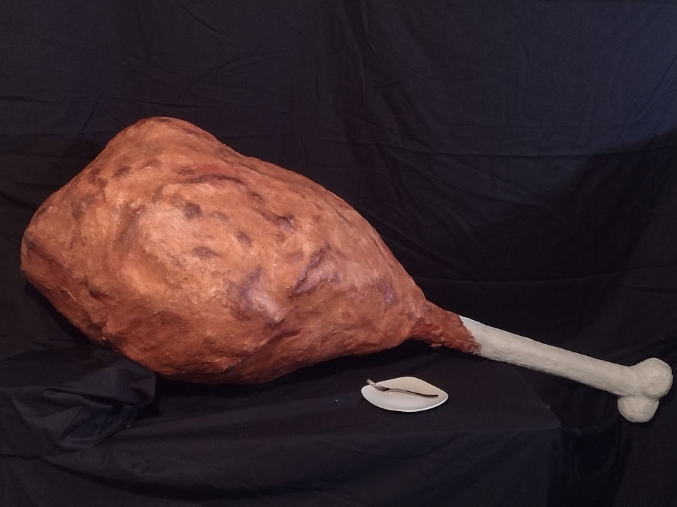 Over five and a half feet long! Made from paper mache
