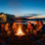 Perfect evening campfire gathering with Solo Stove rental at Georgia lake campground