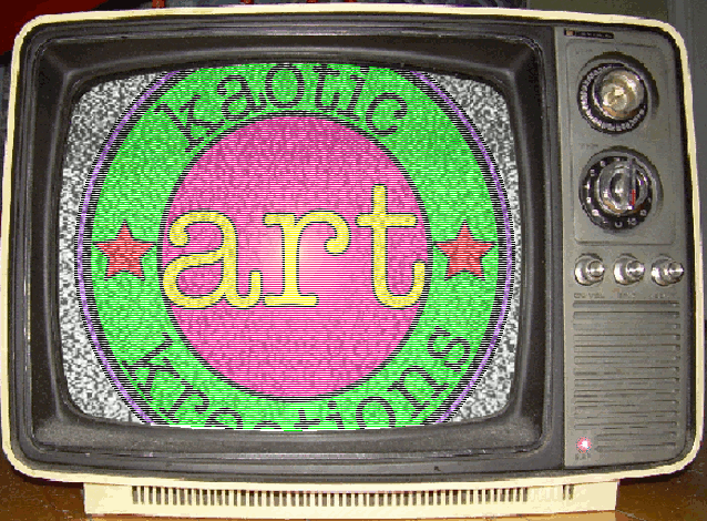 tv flickering logo kaotic kreations art loop gif
