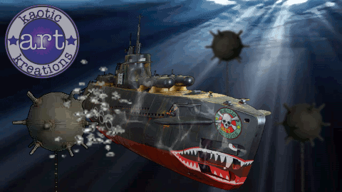 submarine bubbles mines loop gif