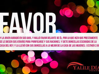 EL FAVOR DE DIOS