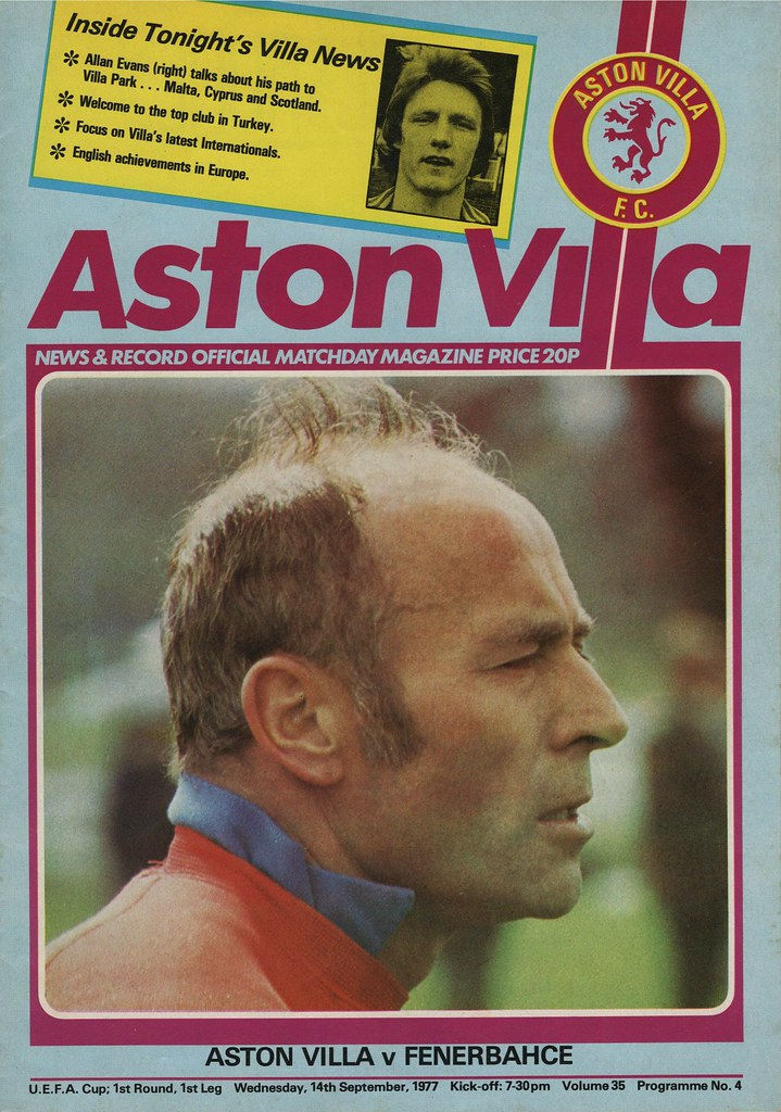 🟩 14 Sep 1977, Villa 4-0 Fenerbahçe, Villa Park