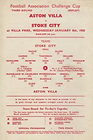 🟨 8 Jan 1958, Villa 3-3 Stoke, Villa Park