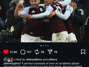 Jacob Ramsey, JJ, affectionately known as 'Baby' leaves Villa and a huge hole in the dressing room.